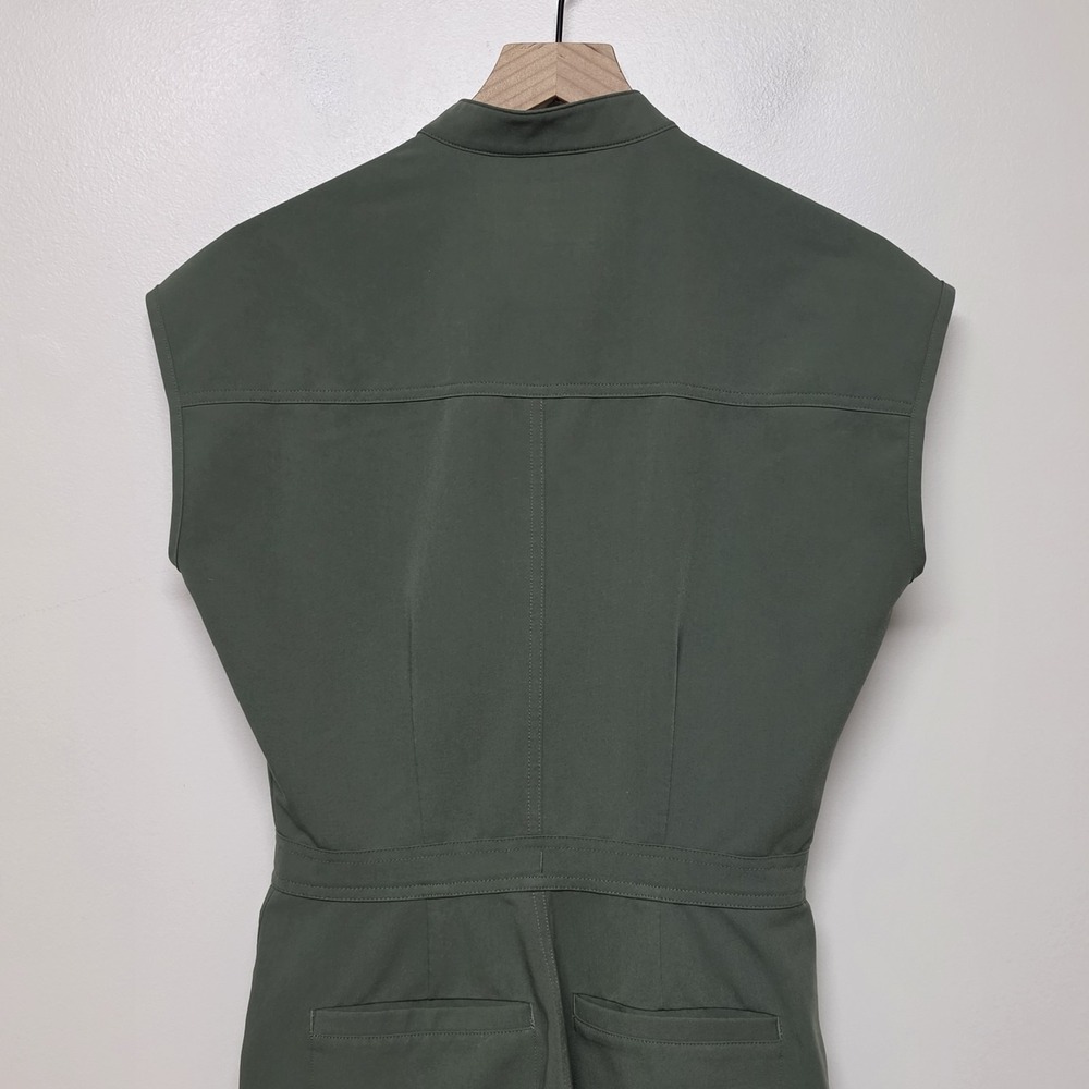 FIGS Rafaela Cargo Scrub Jumpsuit 9 Pockets Zip Jogger Moss Green Size XXS - Picture 9 of 12